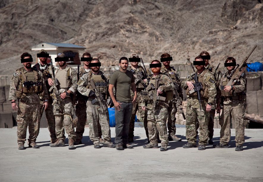 Karim with a special operations team in Afghanistan
